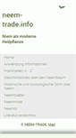 Mobile Screenshot of neem-trade.info